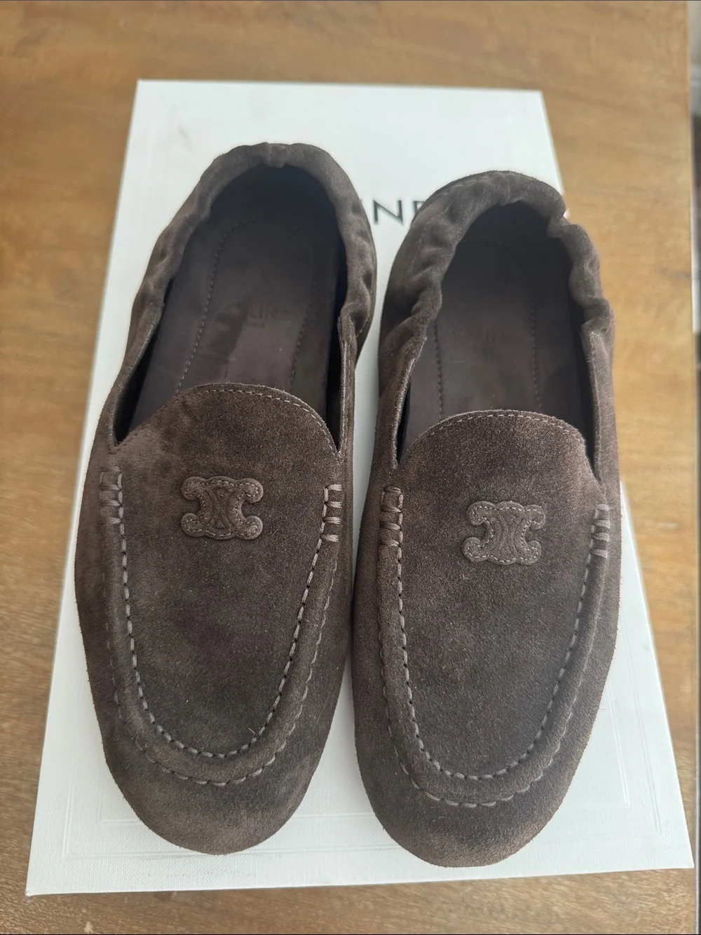BNIB Celine Adam Loafer in Dark Brown Size 37